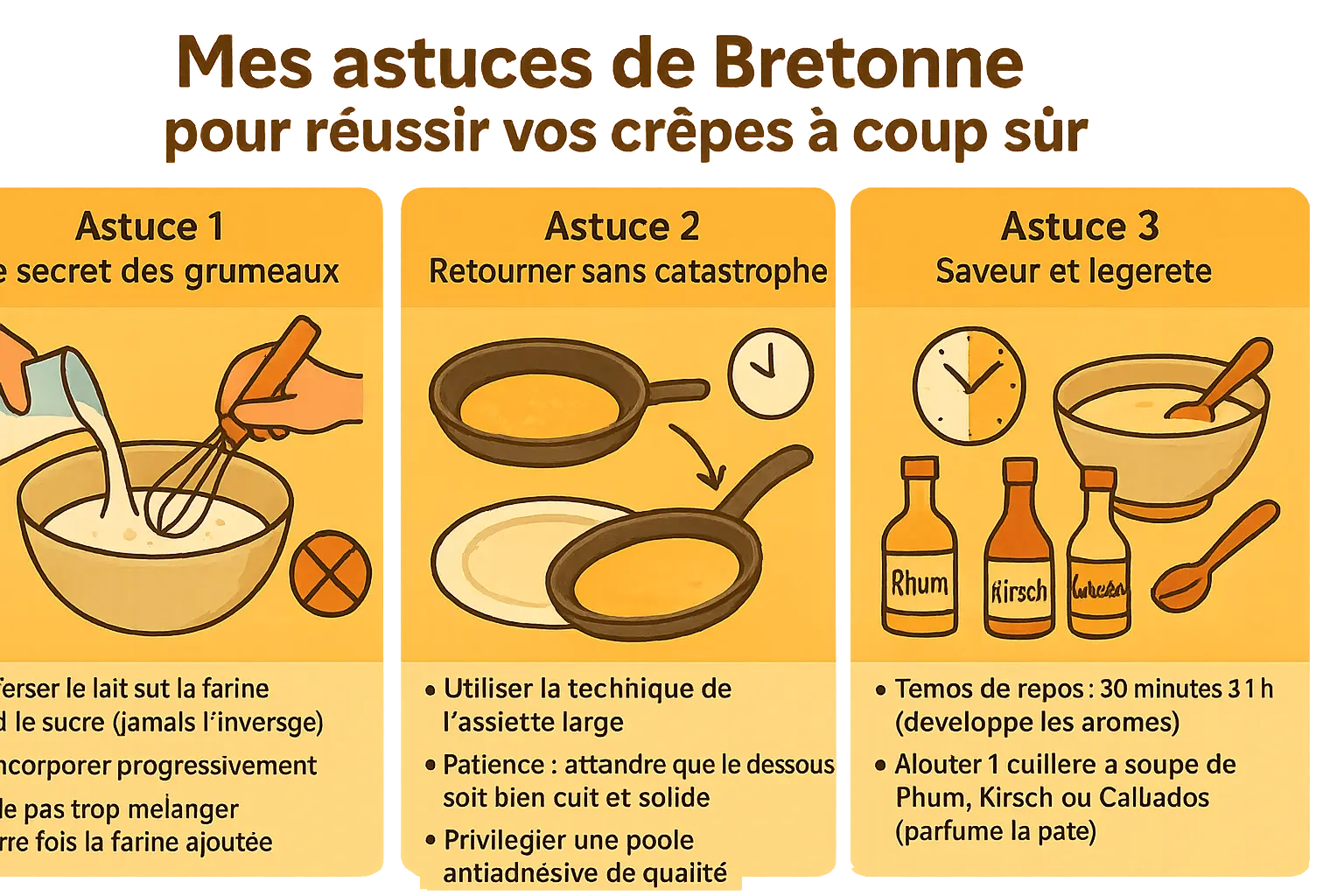 Crêpes aux pommes alsaciennes préparées selon la tradition