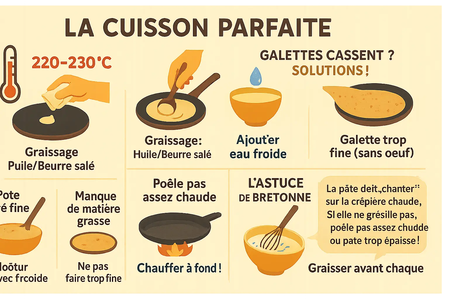 Galette de sarrasin cuite sur une bilig traditionnelle
