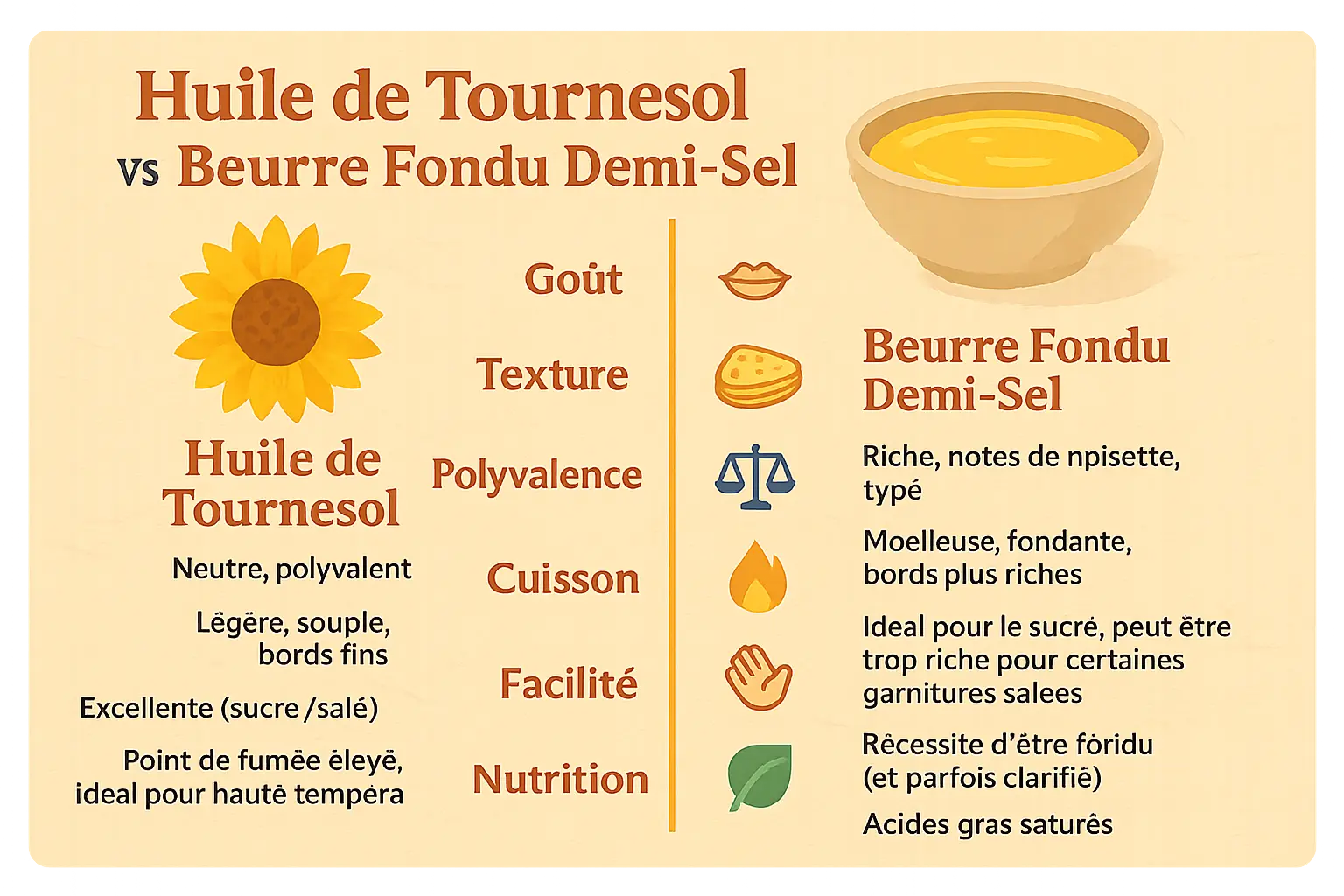 Crêpes dorées sur une poêle