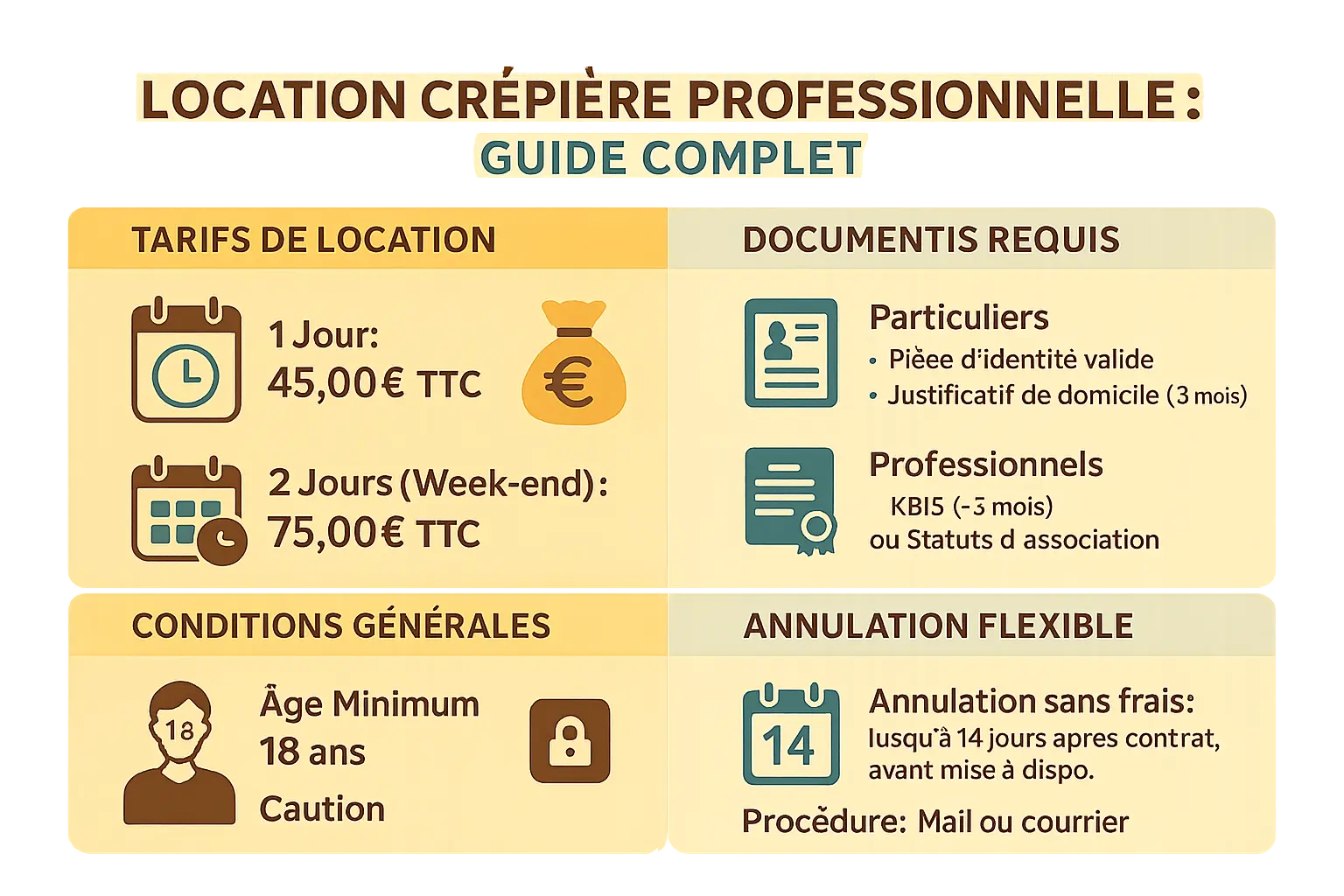 Crêpière professionnelle Krampouz en action sur un stand extérieur