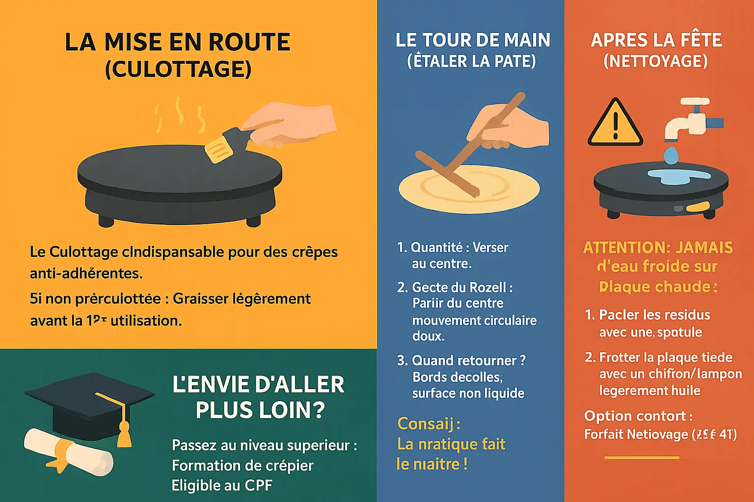 <strong>Crêpière professionnelle Krampouz en action</strong>