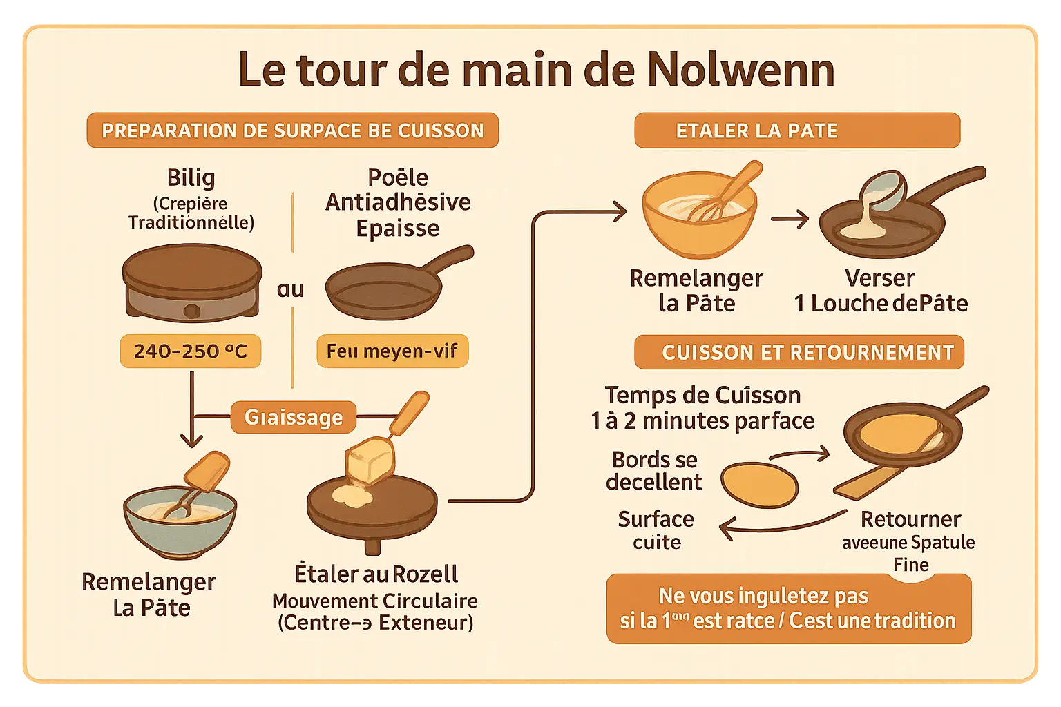 Crêpière traditionnelle bretonne