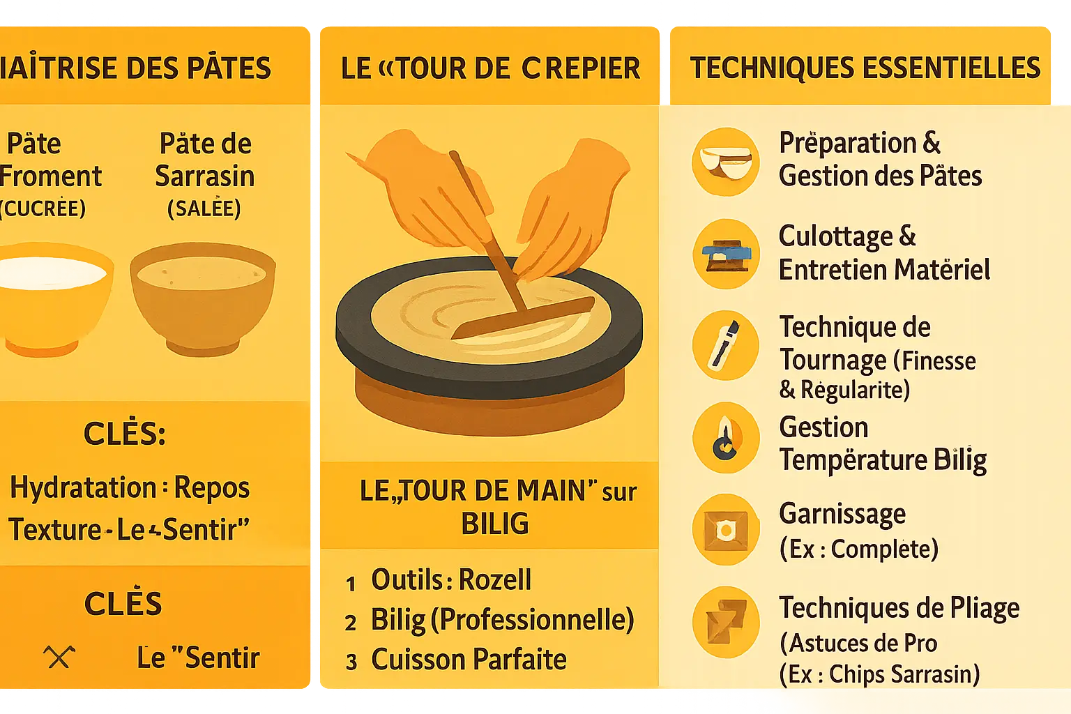 Crêpière professionnelle en fonte