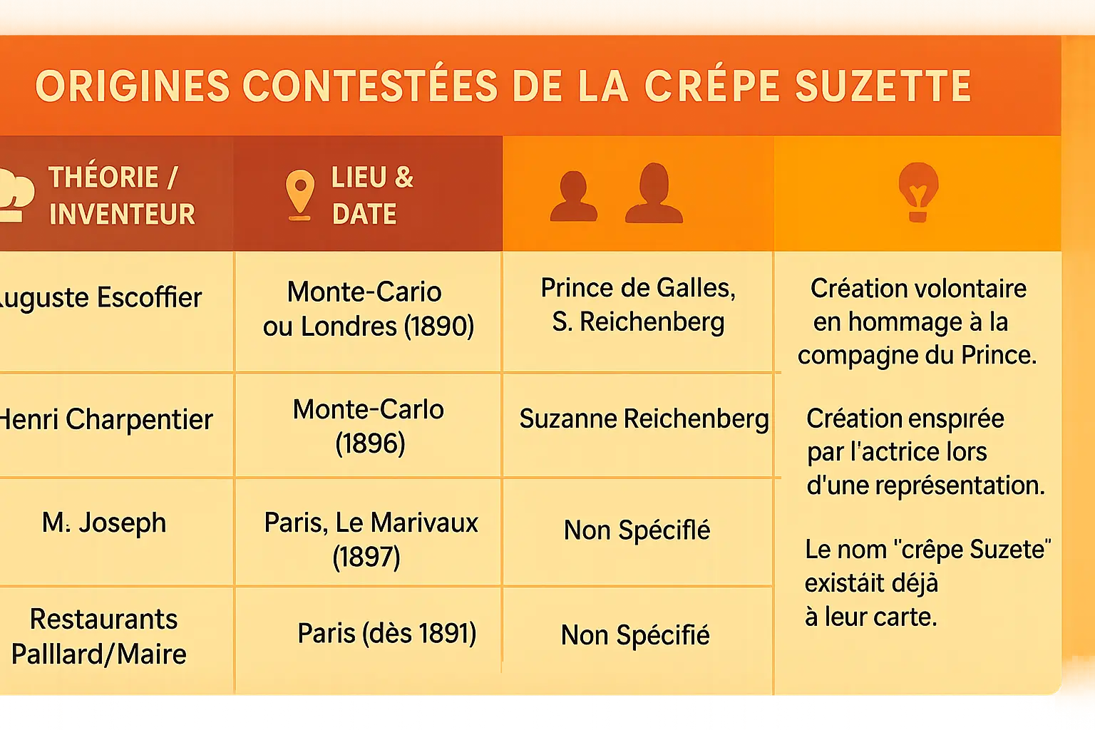 <strong>Crêpe Suzette flambée</strong>