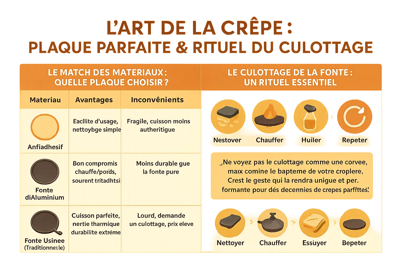 Crêpière électrique en fonte usinée