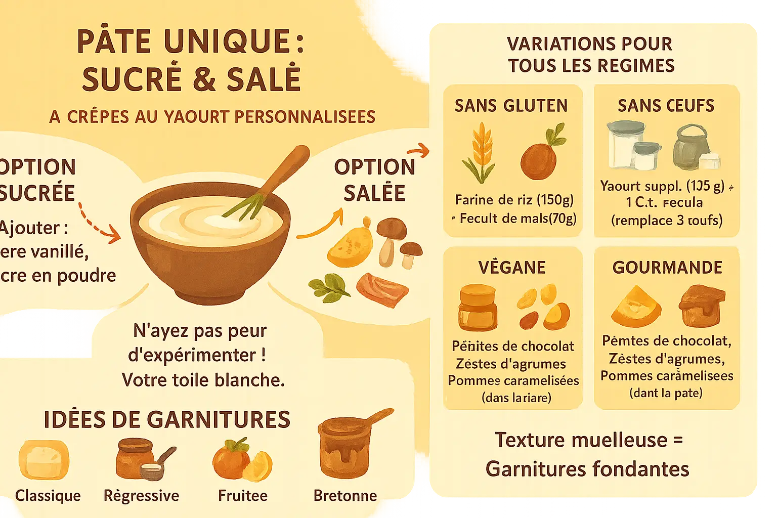 Crêpes moelleuses au yaourt