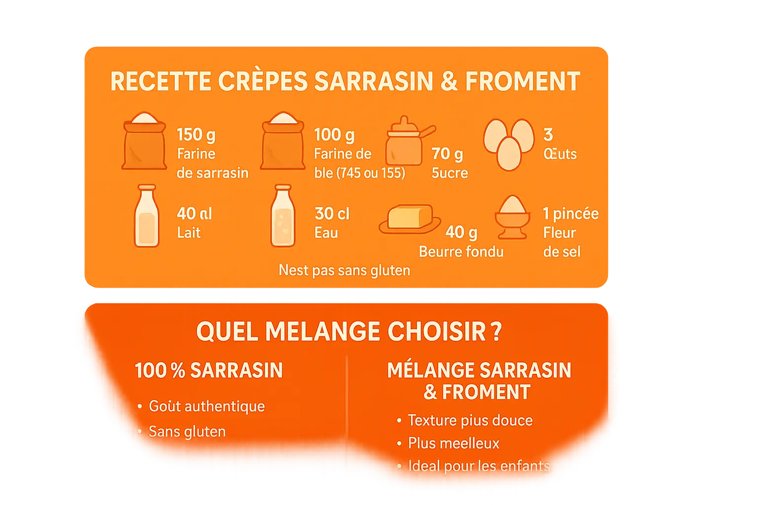 Crêpes de sarrasin dorées sur une crêpière bretonne