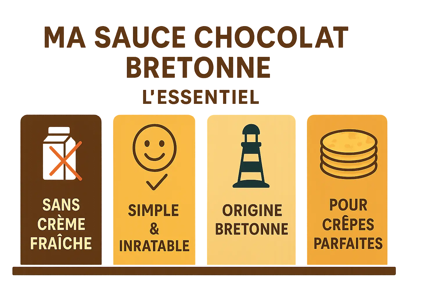 <strong>Sauce chocolat nappant des crêpes bretonnes</strong>