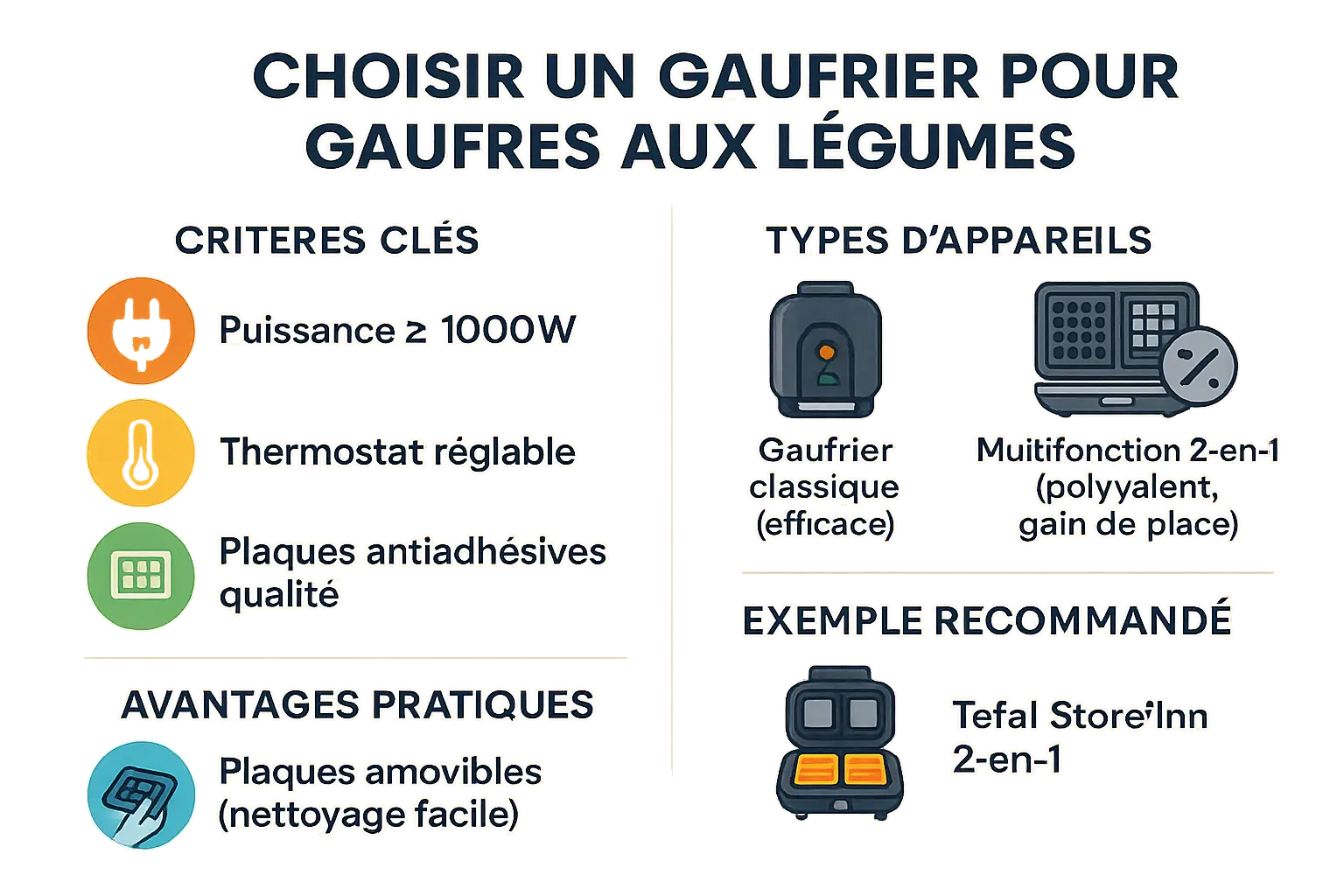 Choisir le bon gaufrier pour des gaufres aux légumes réussies