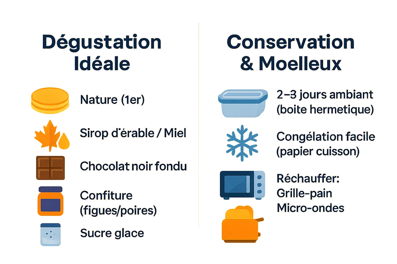 Conseils pour déguster et conserver des pancakes à la farine de châtaigne
