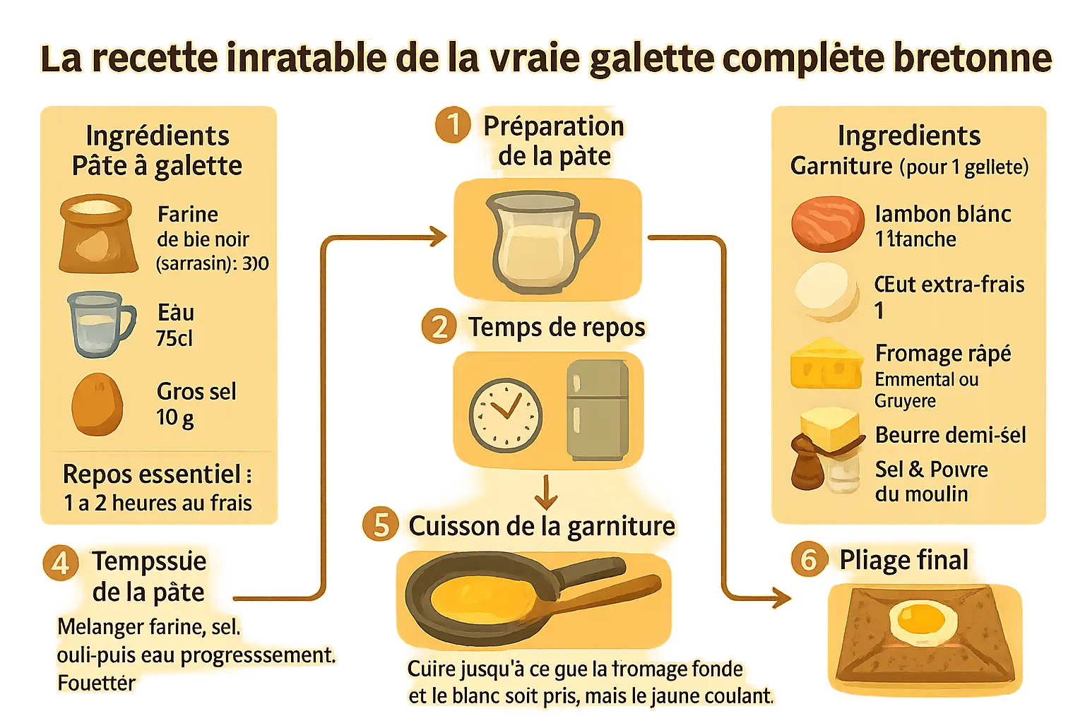 Crêpe complète bretonne