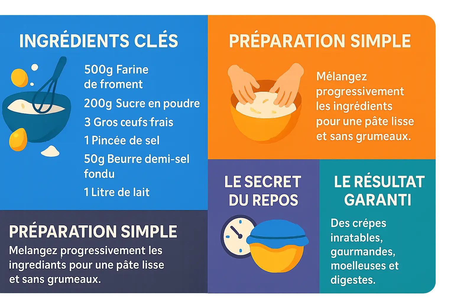 Crêpes de froment dorées sur une poêle bretonne