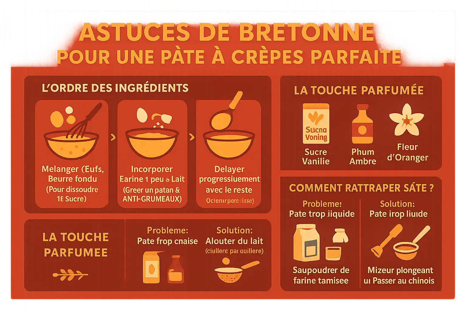 Crêpes dorées sur une crêpière traditionnelle