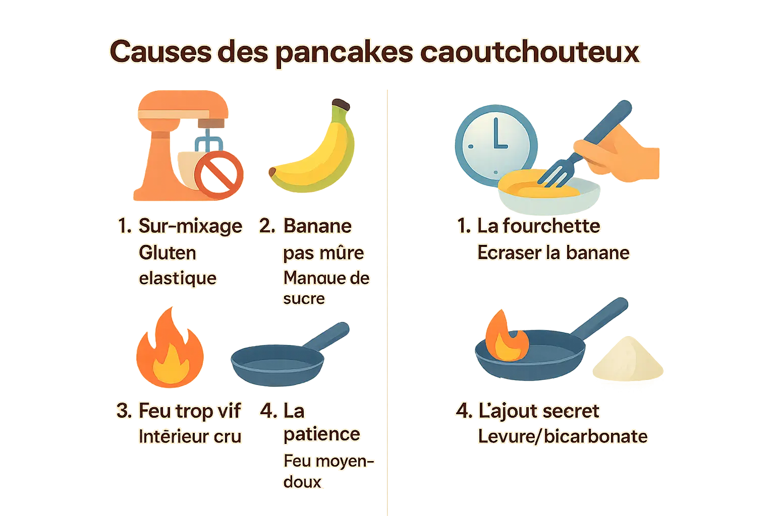 Pancakes à la banane fondants pour bébé
