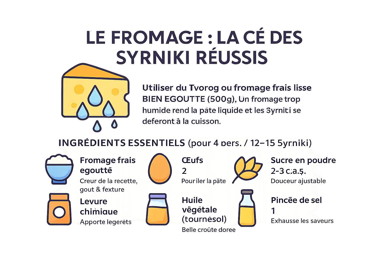 <strong>Syrniki disposés sur une assiette</strong>